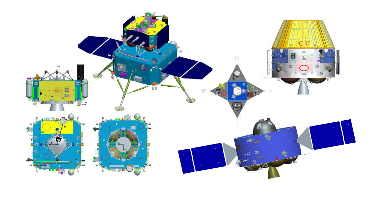 嫦娥五号探测器结构图,六号和五号结构相同