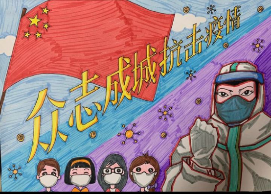 云游中科馆;抗疫情专题海报 云游中科馆;抗疫情专题海报