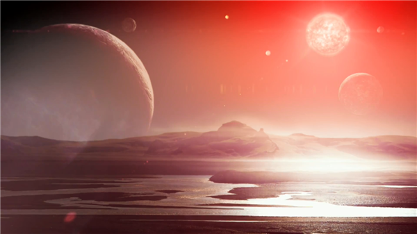 trappist-1e,星球表面想象图 trappist-1e,星球表面想象图